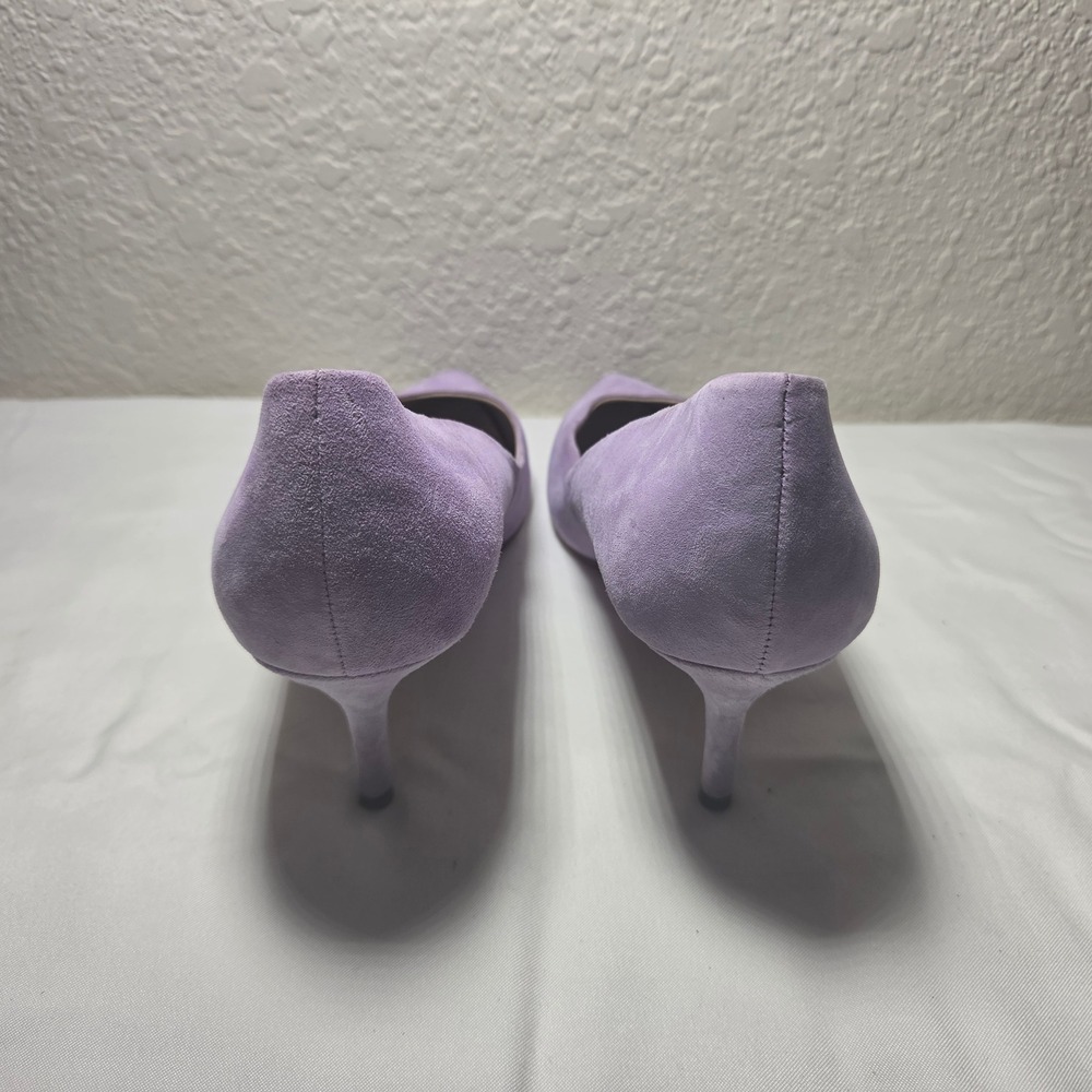Charles by Charles David Lavender Suede Pointed Toe Kitten Heel Pumps Size 9M - Picture 7 of 8